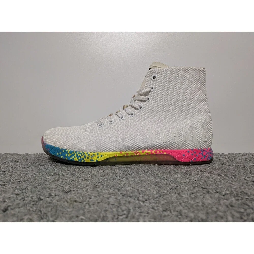 Nobull High Top Trainer Shoes Crossfit Training Superfabric Mens Size 10 White